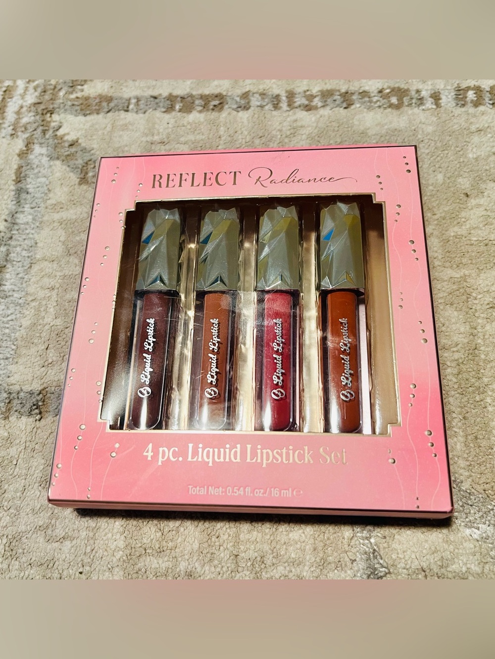 Reflect Radiance 4-Pc Liquid Lipstick Set - Pink Packaging